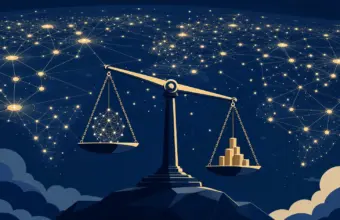 Balanza de inversión sobre una red mundial de nodos de inteligencia artificial