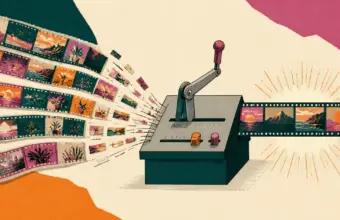 Clips de vídeo que se ordenan automáticamente en una línea de edición