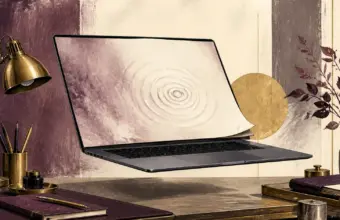 Portátil avanzado con una interfaz táctil sobre la pantalla