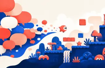 Ilustración de pequeños mundos de juego creados con IA