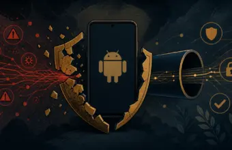 Teléfono genérico protegido ante una corriente de red desviada por un túnel VPN