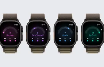 Cuatro Apple Watch Ultra 4 muestran las distintas recomendaciones de preparación